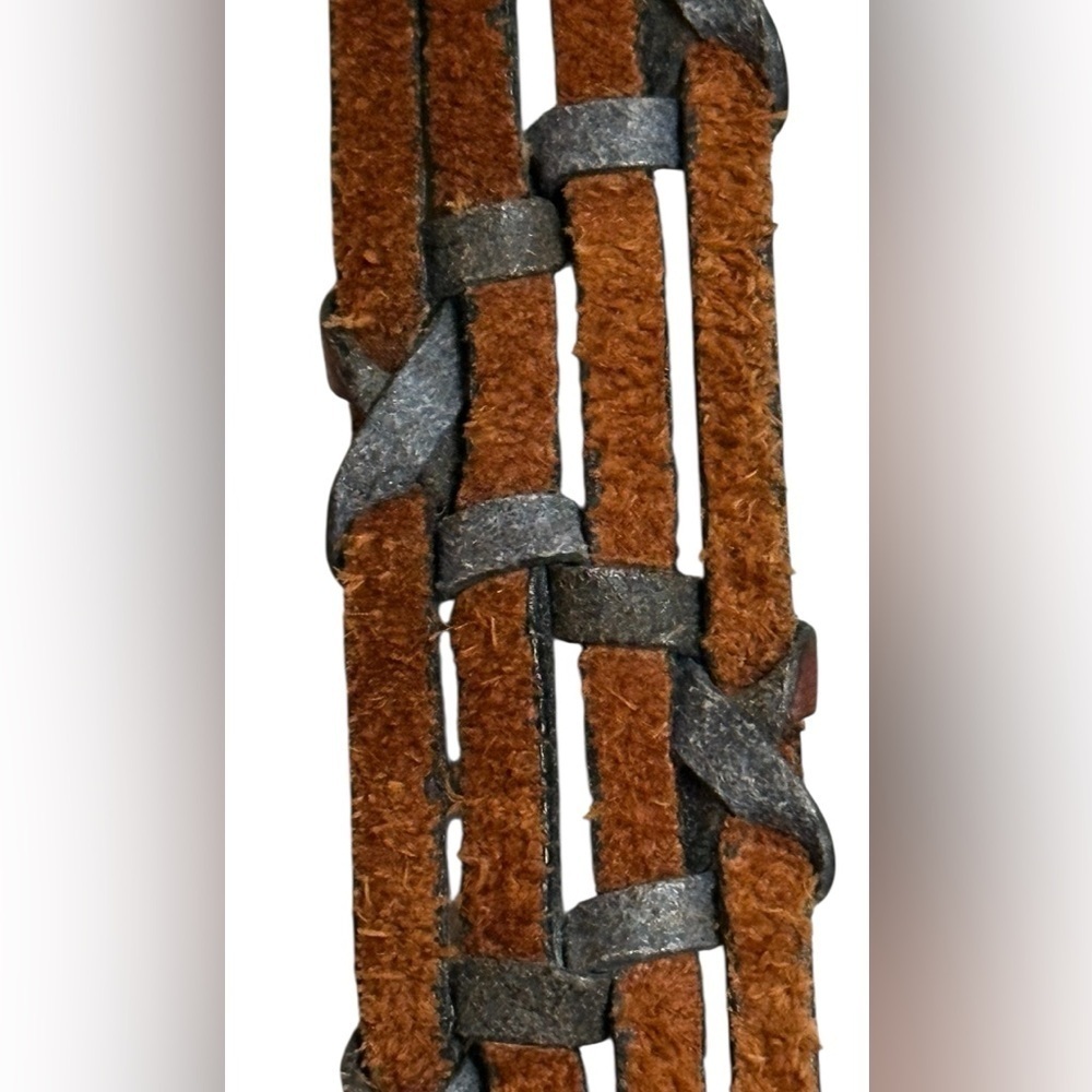 A men’s / women’s leather braided belt, Made in Uraguay. M. - Picture 7 of 12
